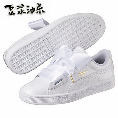 Puma Suede Basket Heart Women Shoes--001